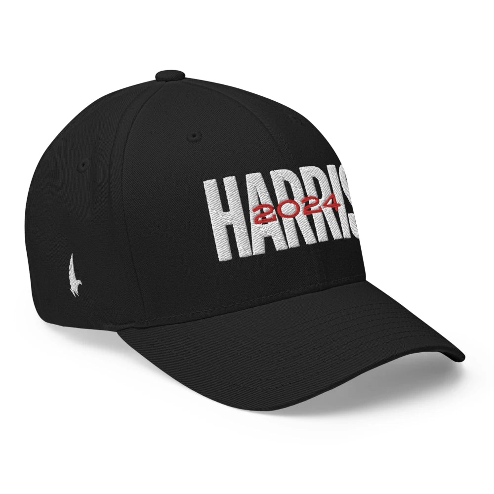 Loyalty Vibes Harris 2024 Fitted Hat Black Loyalty Vibes