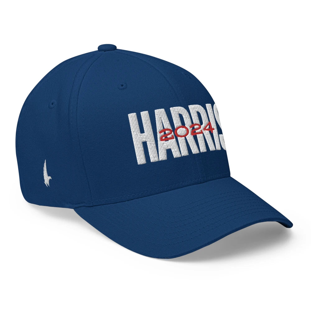 Loyalty Vibes Harris 2024 Fitted Hat Blue Loyalty Vibes