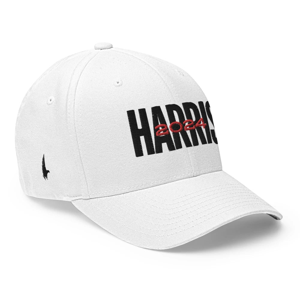 Loyalty Vibes Harris 2024 Fitted Hat White Loyalty Vibes