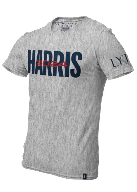 Loyalty Vibes Harris 2024 T-Shirt Heather Grey Loyalty Vibes