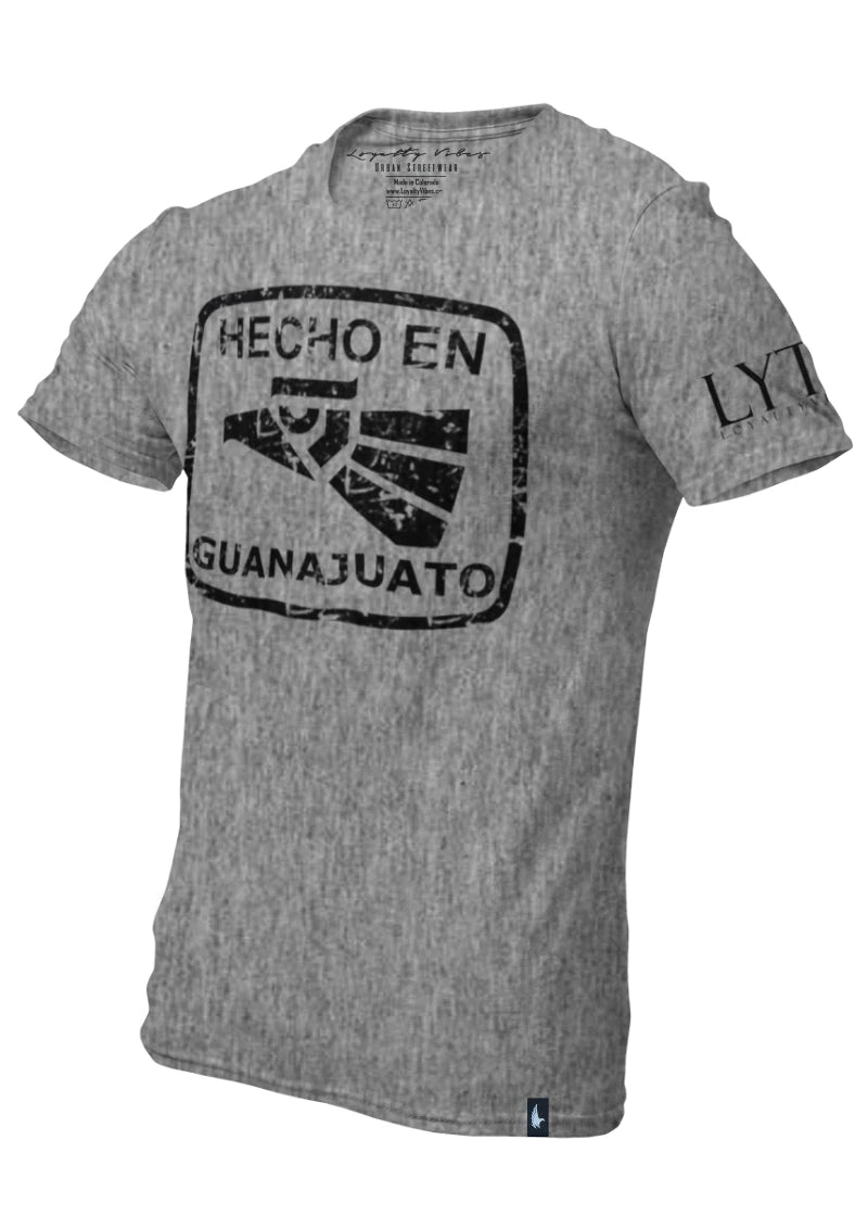 Loyalty Vibes Hecho En Guanajuato Graphic T-Shirt Heather Grey Loyalty Vibes