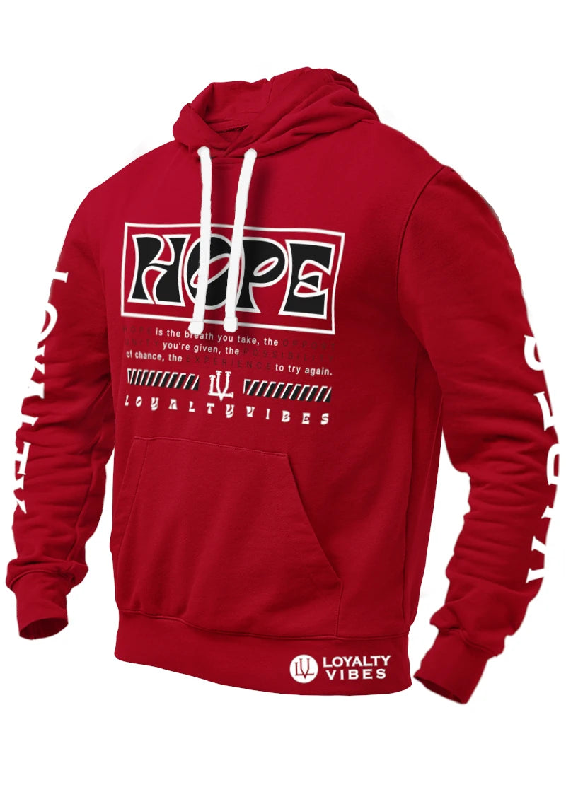 Loyalty Vibes Hope Graphic Hoodie Maroon Loyalty Vibes