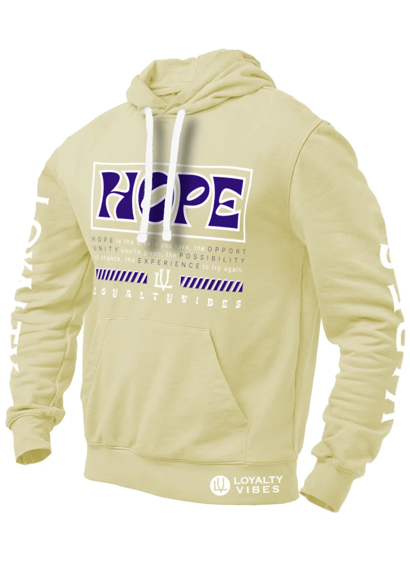 Loyalty Vibes Hope Graphic Hoodie Sandstone Loyalty Vibes