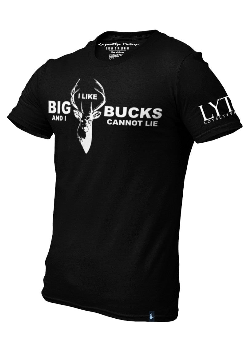Loyalty Vibes I Like Big Bucks Graphic T-Shirt Black Loyalty Vibes