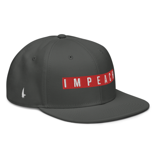 Loyalty Vibes Impeach Snapback Hat Charcoal Grey Red OS Loyalty Vibes