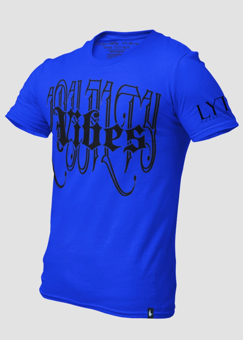 Loyalty Vibes Impulse T-Shirt Blue Black Men's Loyalty Vibes