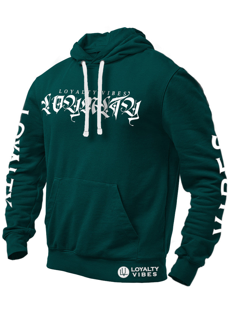 Loyalty Vibes Independent Graphic Hoodie Caribbean Green Loyalty Vibes