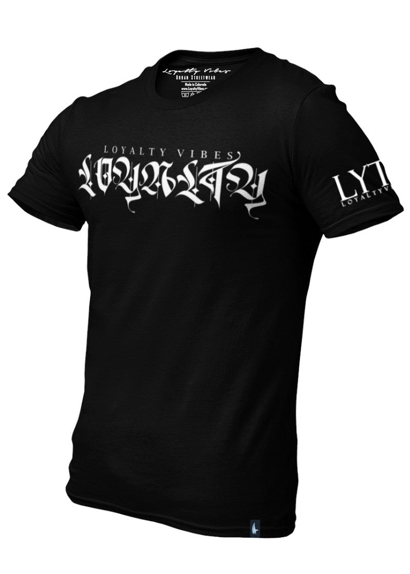 Loyalty Vibes Independent Streetwear T-Shirt Black White Loyalty Vibes