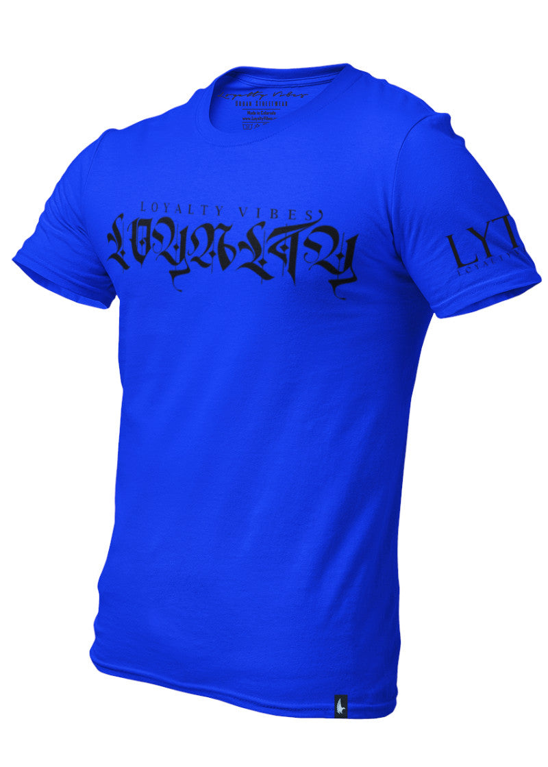 Loyalty Vibes Independent Streetwear T-Shirt Blue Black Loyalty Vibes