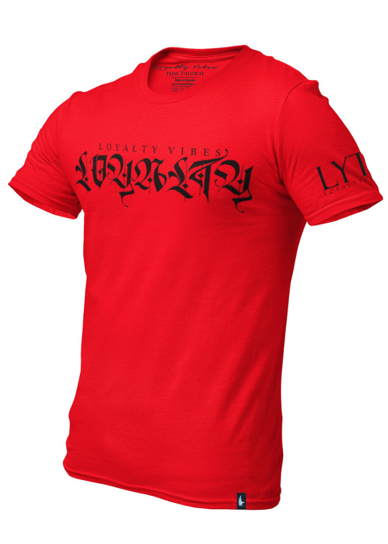 Loyalty Vibes Independent Streetwear T-Shirt Red Black Loyalty Vibes
