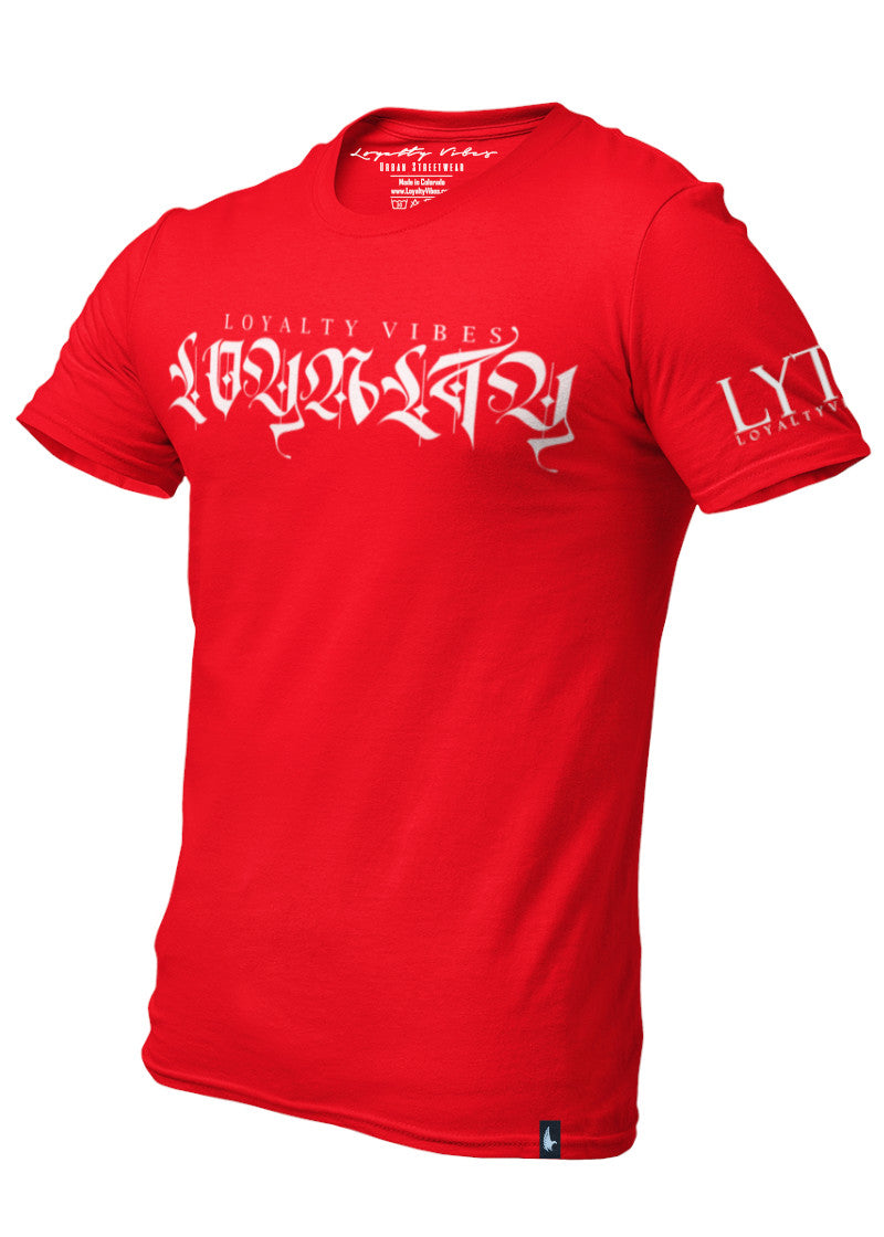 Loyalty Vibes Independent Streetwear T-Shirt Red White Loyalty Vibes