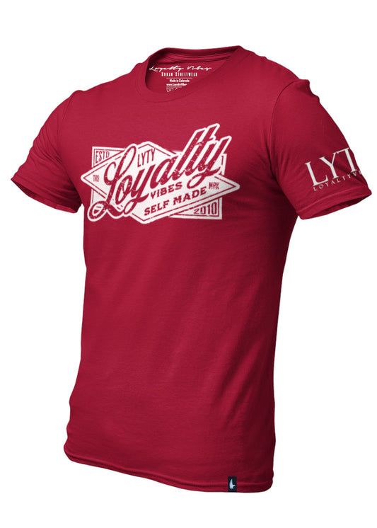 Loyalty Vibes Interquest Graphic T-Shirt Maroon Loyalty Vibes