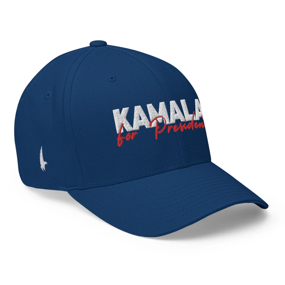 Loyalty Vibes Loyalty Vibes Kamala For President Fitted Hat Blue