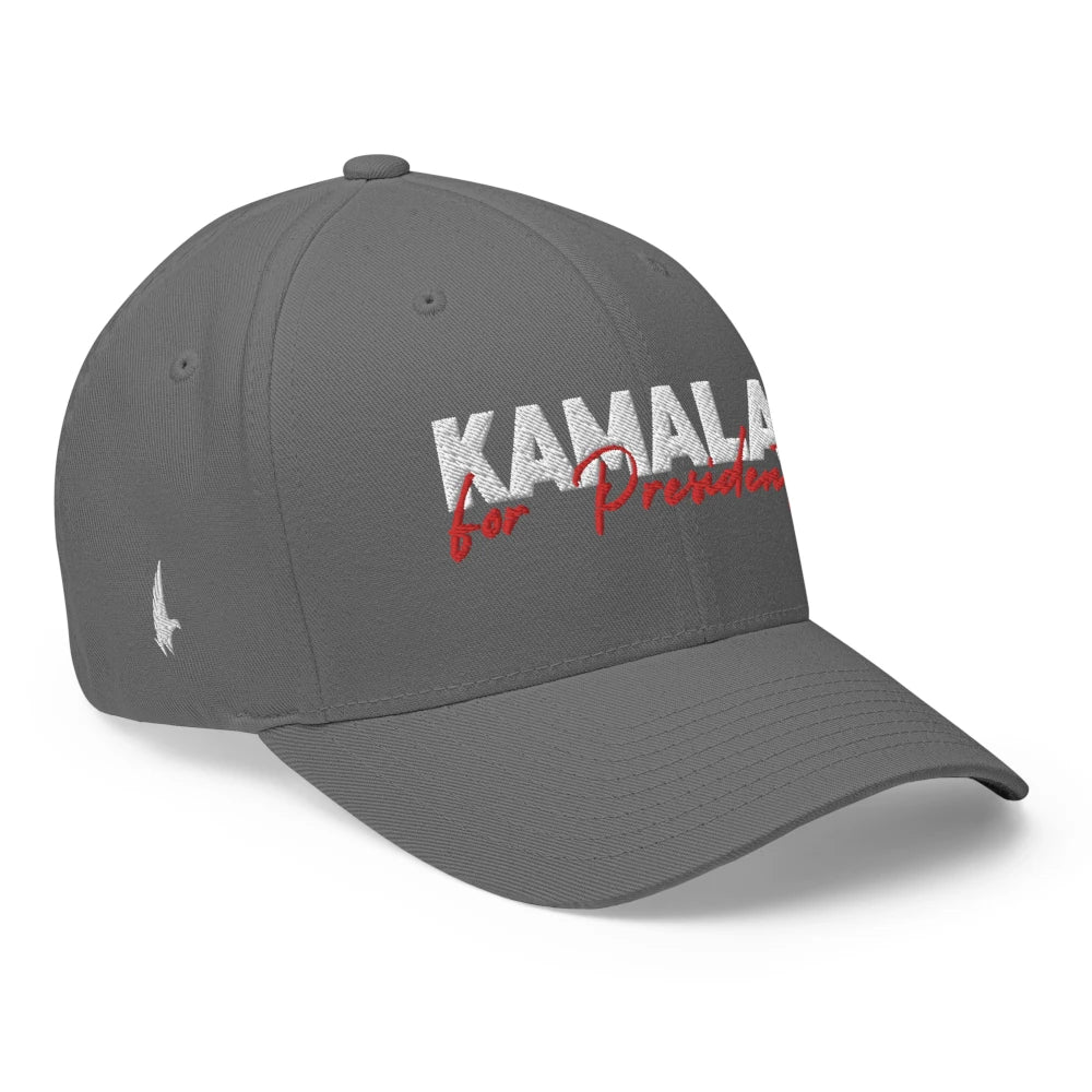 Loyalty Vibes Loyalty Vibes Kamala For President Fitted Hat Gray
