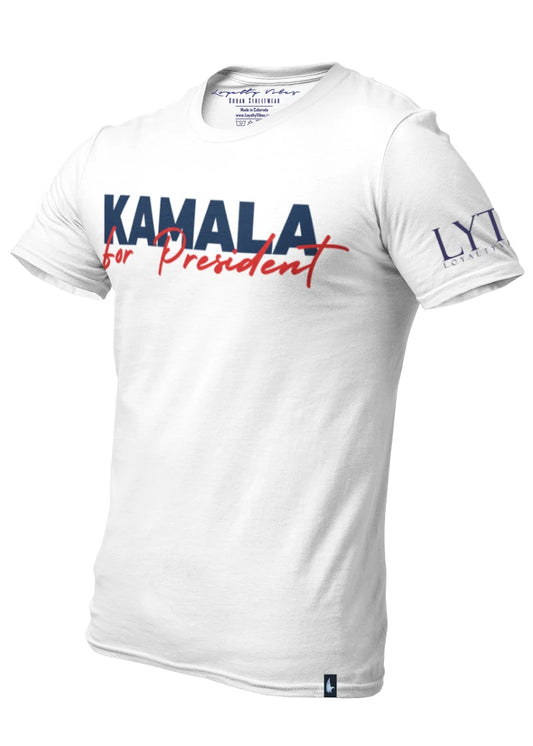Loyalty Vibes Kamala For President T-Shirt White Loyalty Vibes