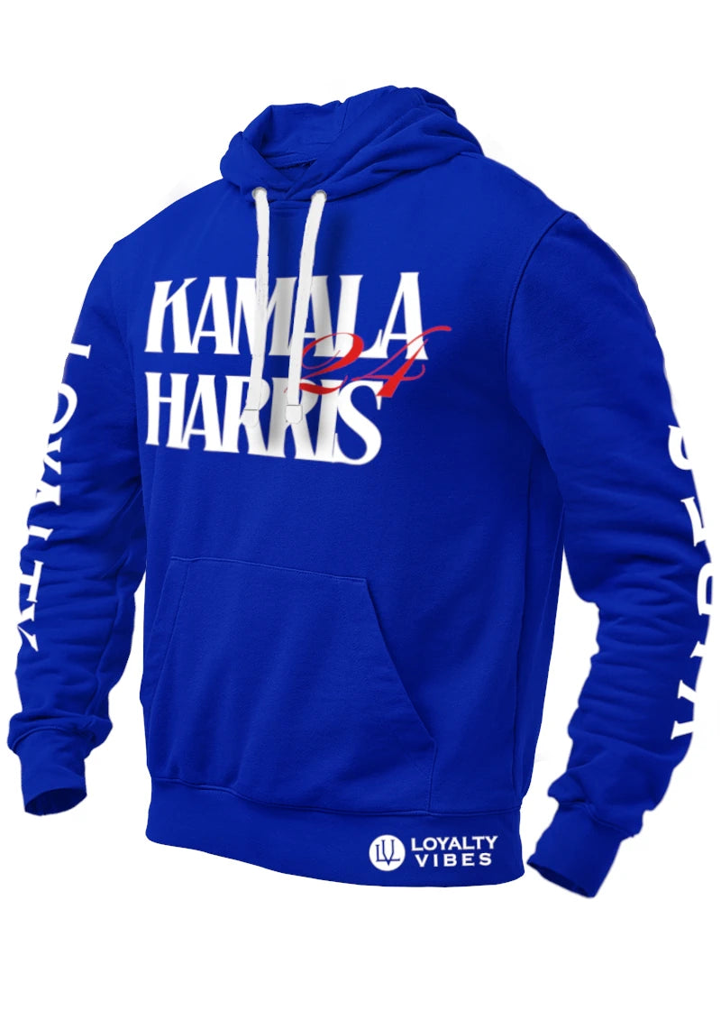 Loyalty Vibes Kamala Harris 24 Hoodie Blue Loyalty Vibes