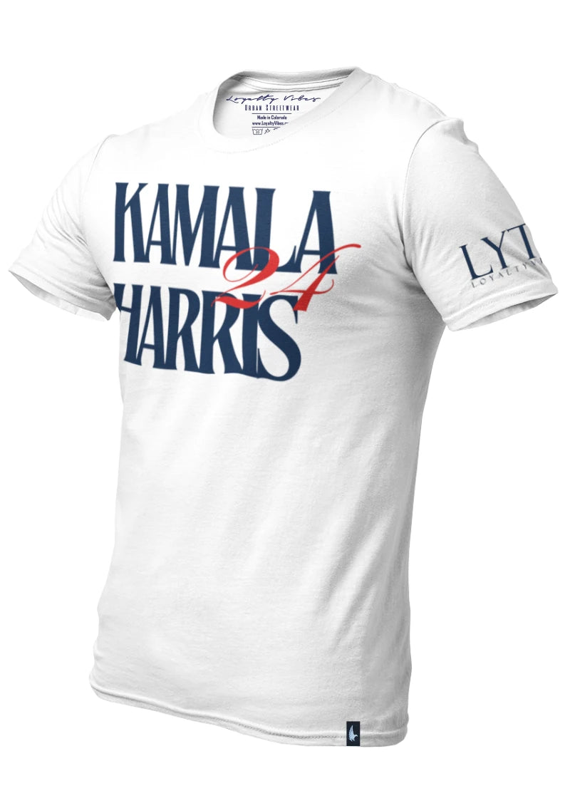 Loyalty Vibes Kamala Harris 24 T-Shirt White Loyalty Vibes