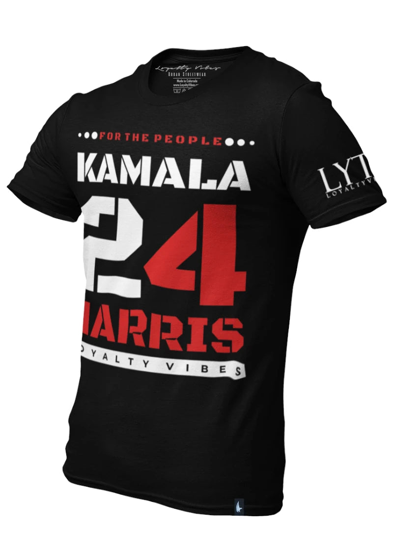 Loyalty Vibes Kamala Harris For The People T-Shirt Black Red Loyalty Vibes