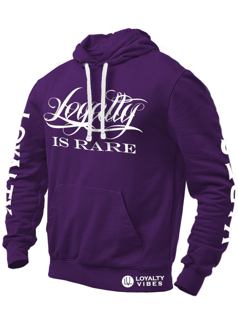 Loyalty Vibes Loyalty Vibes Loyalty Is Rare Graphic Hoodie Purple