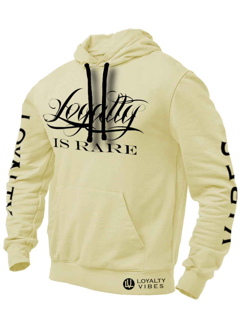 Loyalty Vibes Loyalty Vibes Loyalty Is Rare Graphic Hoodie Sandstone Black