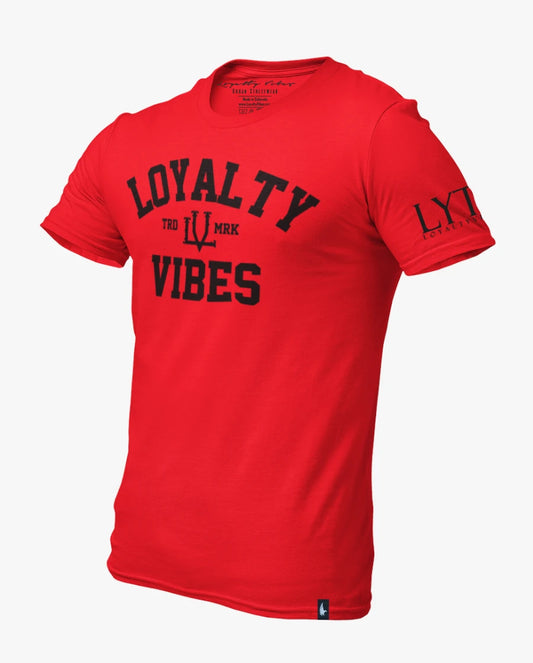 Loyalty Vibes Classic Loyalty T-Shirt Red Black Loyalty Vibes