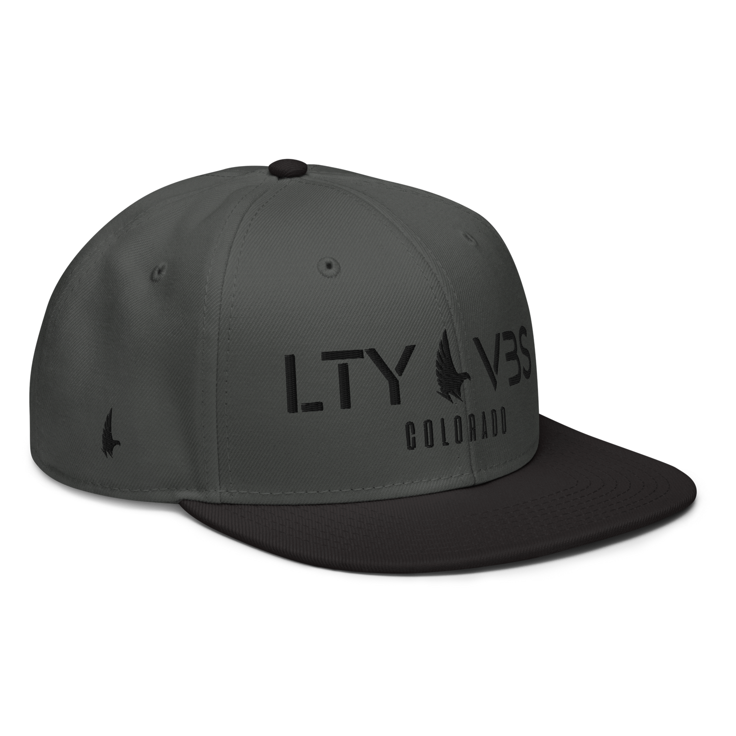 Loyalty Vibes Colorado Unit Snapback Hat Charcoal Grey Black Black OS Loyalty Vibes