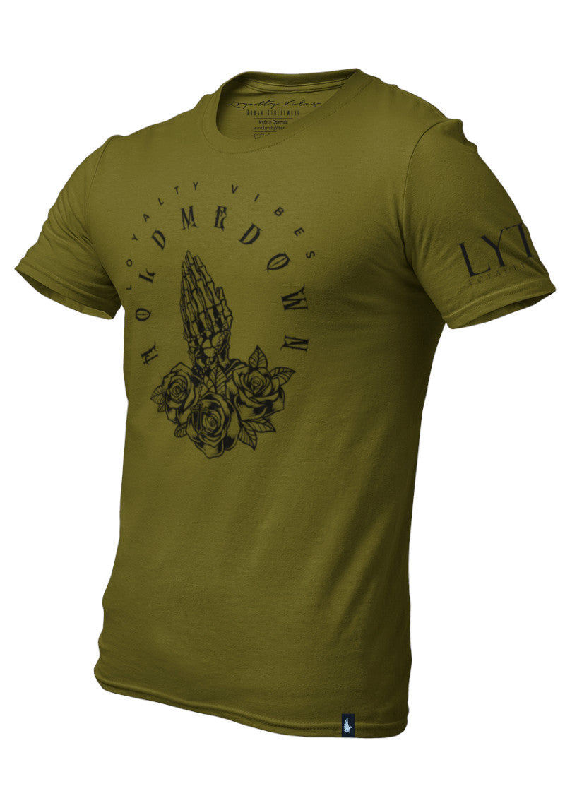 Loyalty Vibes Loyalty Vibes Hold Me Down T-Shirt Military Green Black