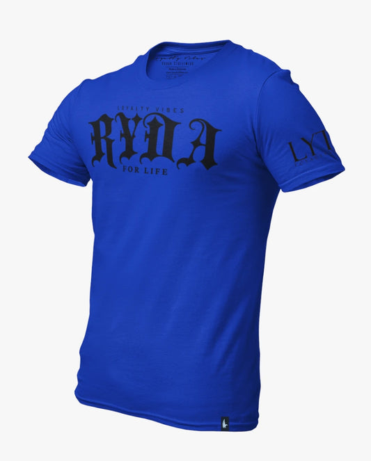 Loyalty Vibes Ryda For Life Tee Blue Black