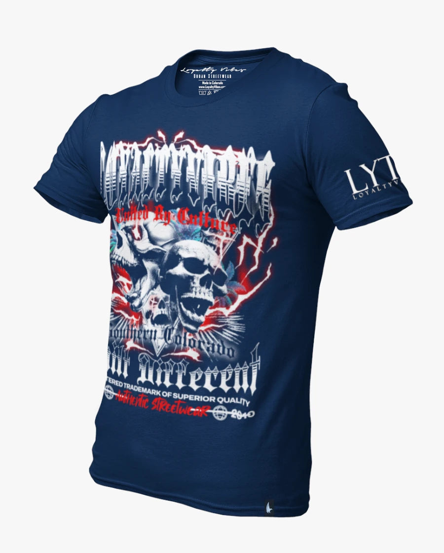 Loyalty Vibes SOCO Triple Sins Tee Navy