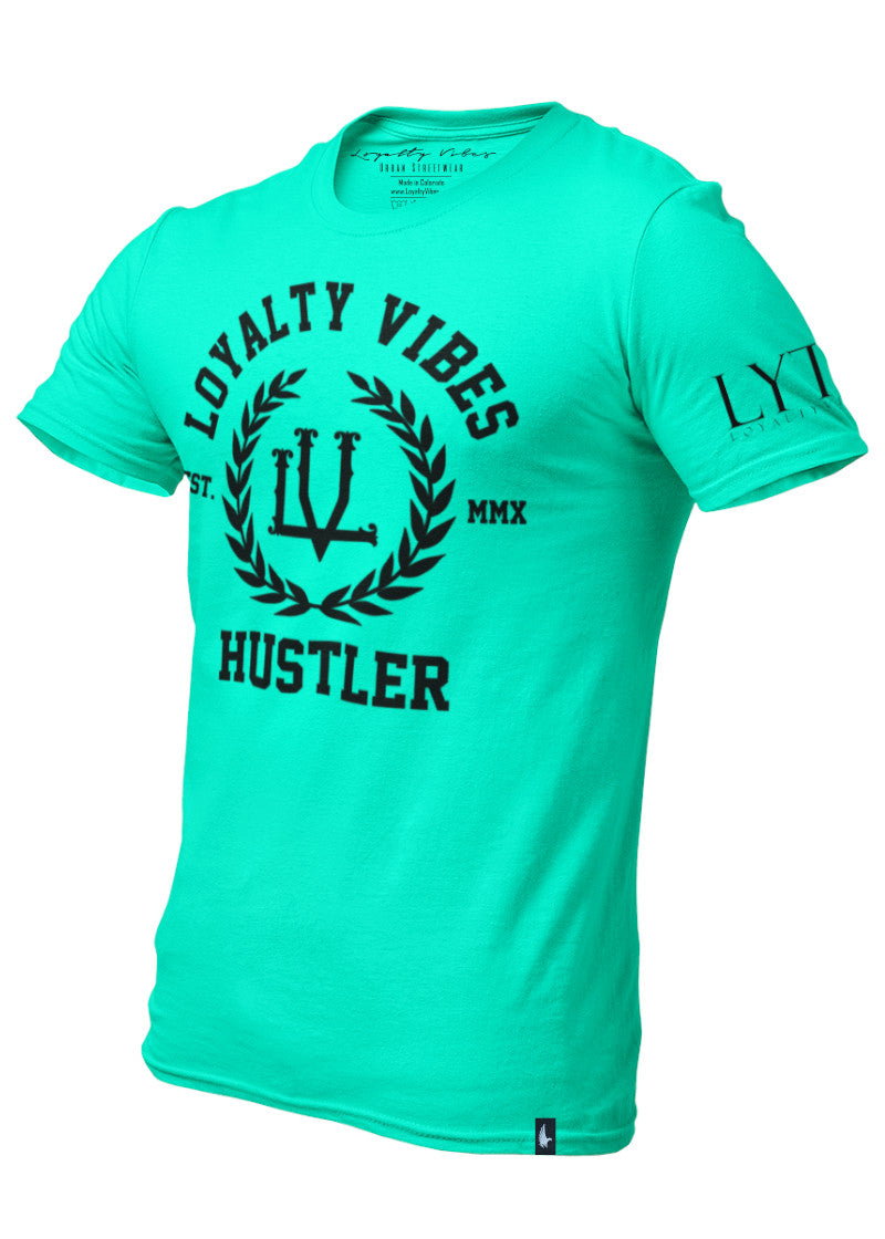 Hustler T-Shirt Teal - Loyalty Vibes