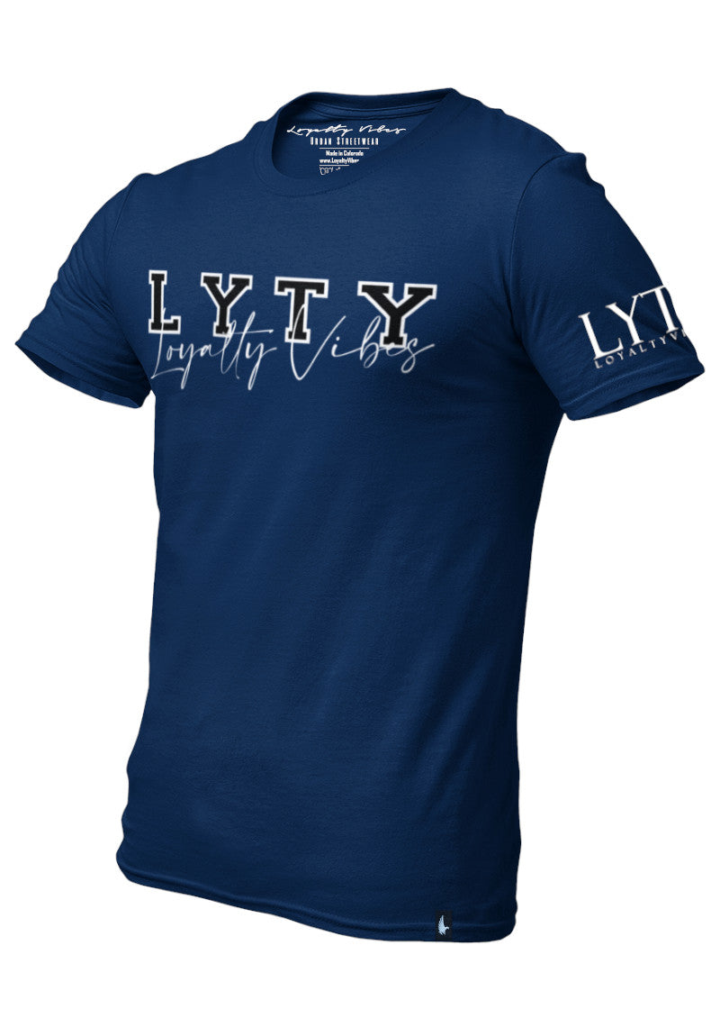 Loyalty Vibes Loyalty Vibes LYTY Logo Graphic Tee Navy Blue