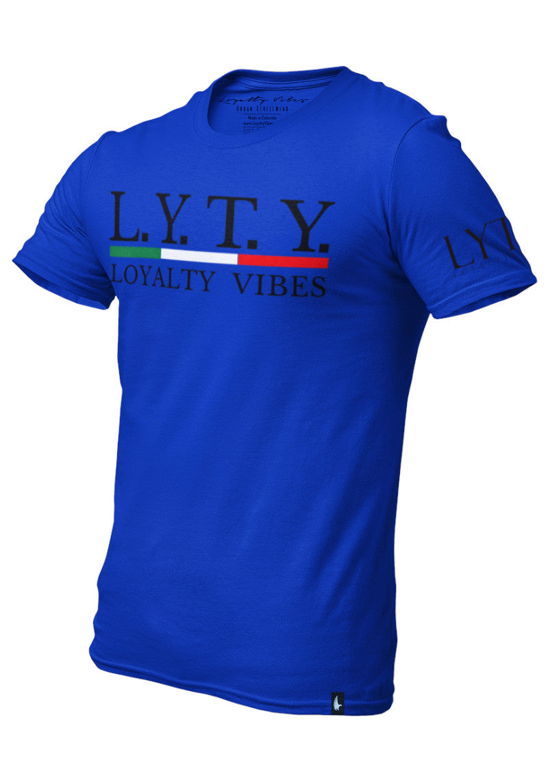 Loyalty Vibes Mexico Graphic T-Shirt Blue Black Loyalty Vibes