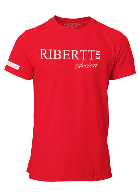 Men's Custom T-Shirt Red Front Loyalty Vibes