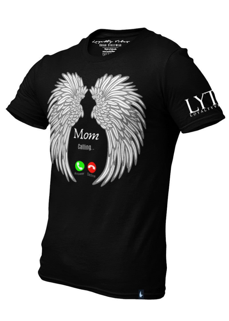 Loyalty Vibes Mom Calling Memorial Graphic T-Shirt Black Loyalty Vibes