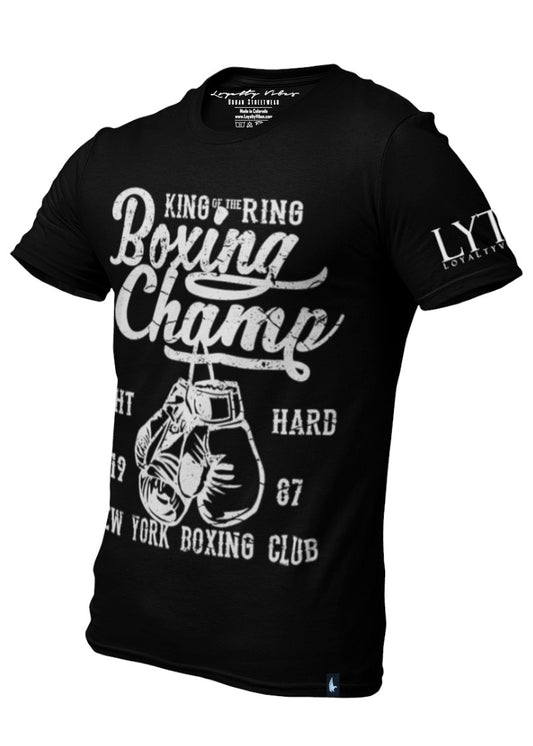 Loyalty Vibes New York Boxing Graphic T-Shirt Black Loyalty Vibes
