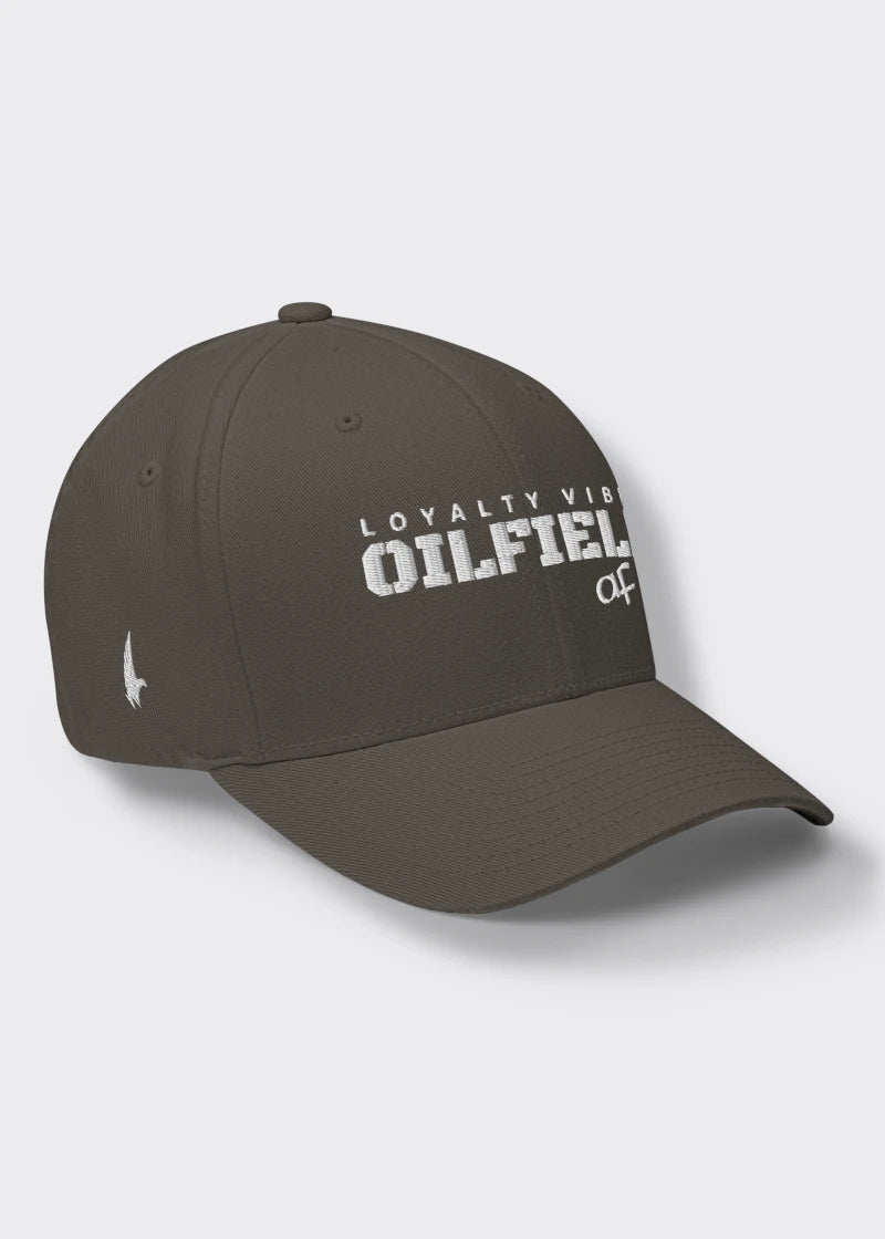 Loyalty Vibes Oilfield AF Fitted Hat Charcoal Grey Loyalty Vibes