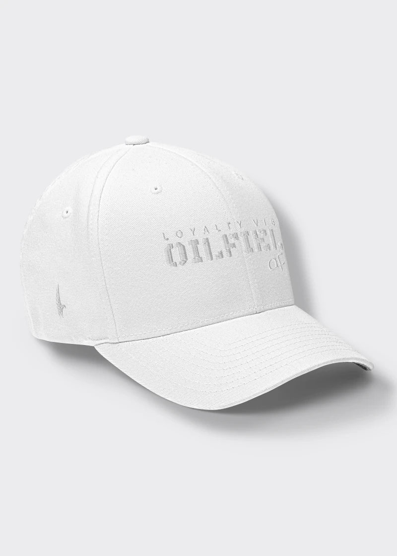 Loyalty Vibes Oilfield AF Fitted Hat Whiteout Loyalty Vibes