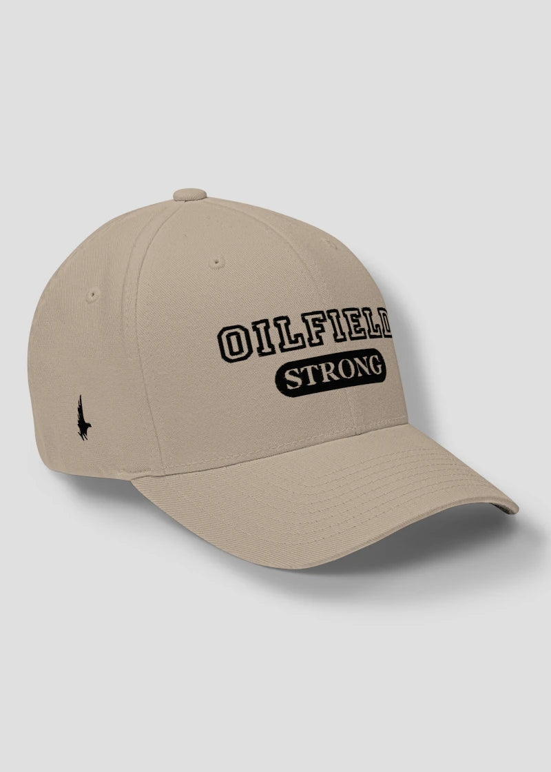 Loyalty Vibes Oilfield Strong Fitted Hat Sandstone Black Loyalty Vibes