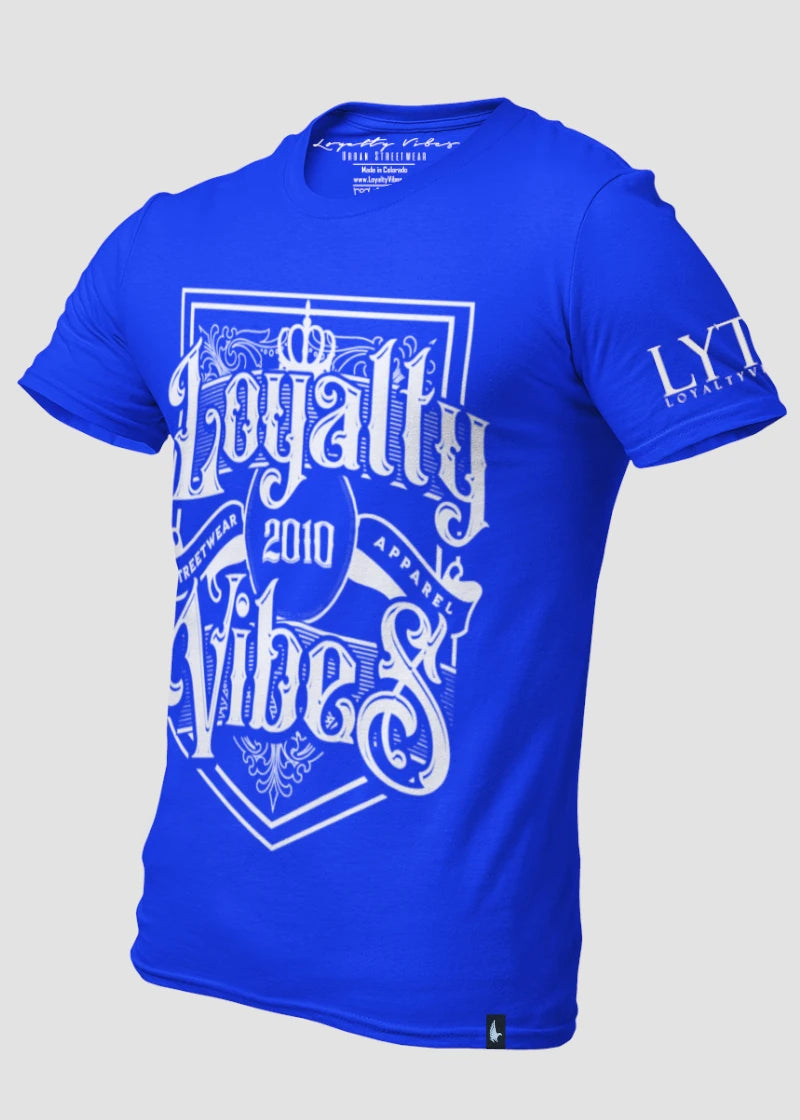 Loyalty Vibes Royalty T-Shirt Blue Loyalty Vibes