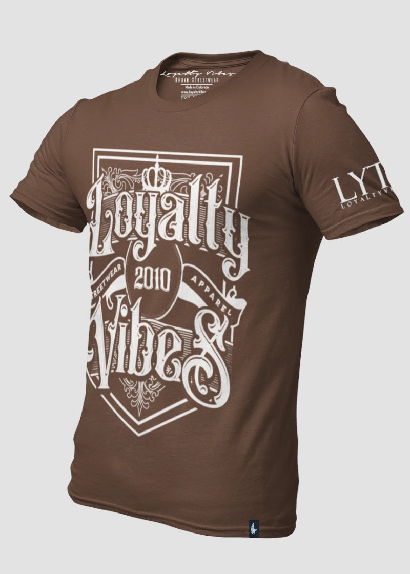 Loyalty Vibes Royalty T-Shirt Brown Loyalty Vibes