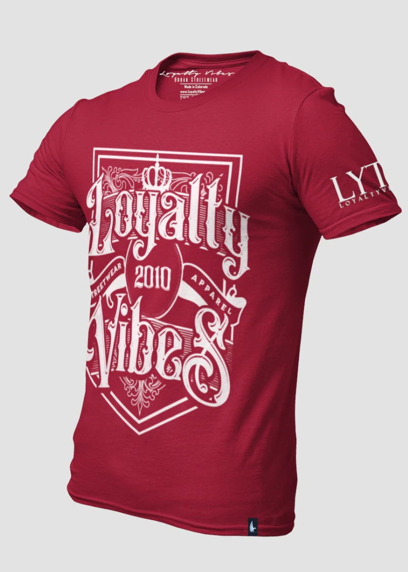 Loyalty Vibes Royalty T-Shirt Maroon Loyalty Vibes