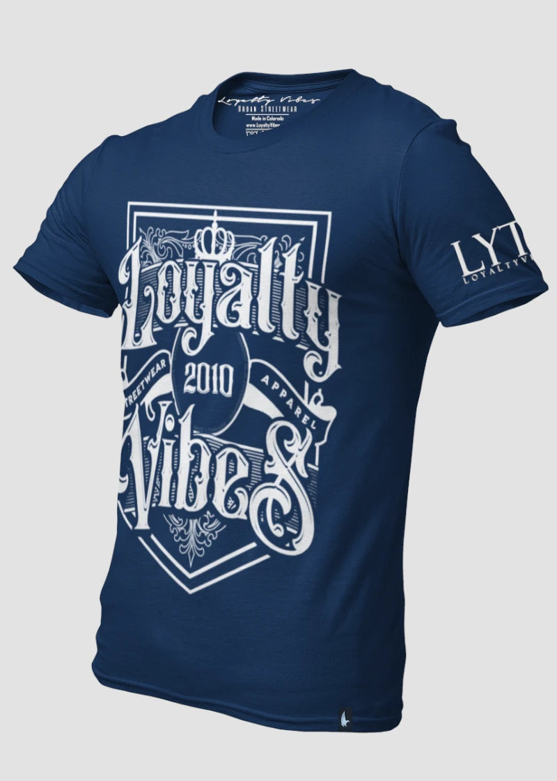 Loyalty Vibes Royalty T-Shirt Navy Blue Loyalty Vibes