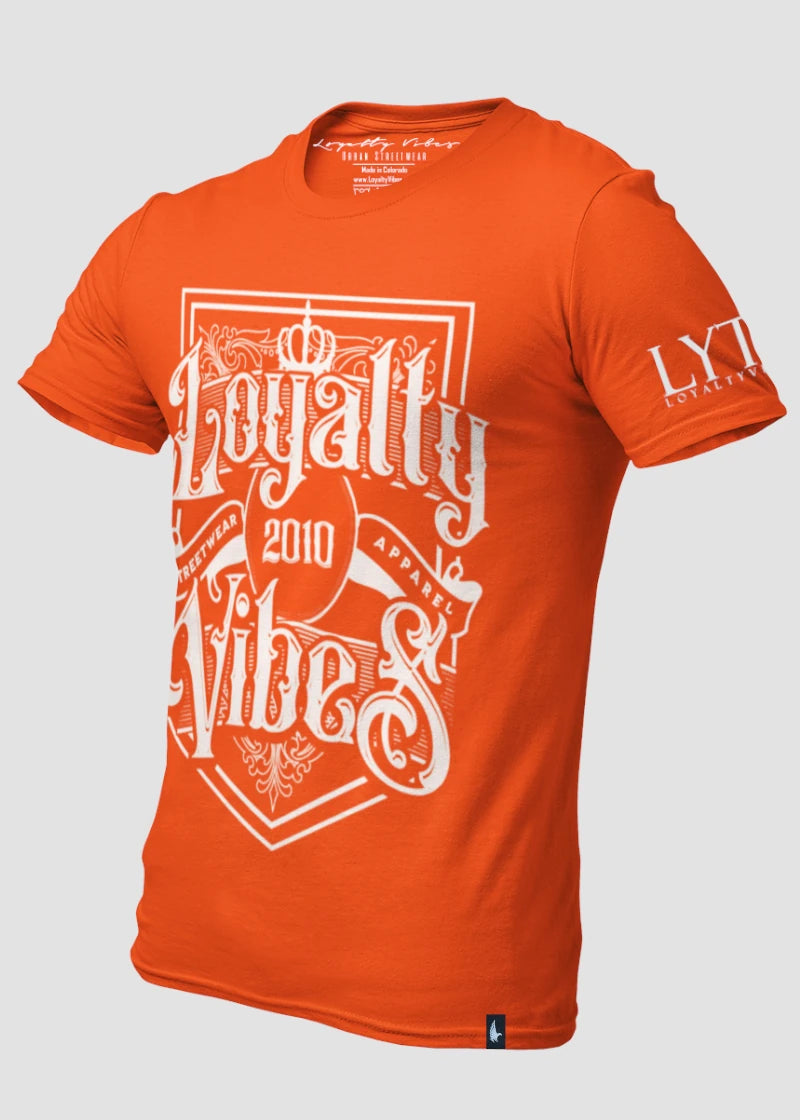Loyalty Vibes Royalty T-Shirt Orange Loyalty Vibes