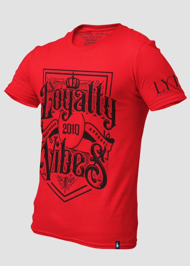 Loyalty Vibes Royalty T-Shirt Red Black Loyalty Vibes