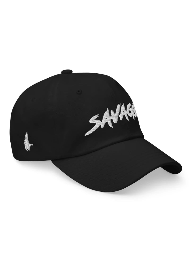 Loyalty Vibes Savage Dad Hat Black Adjustable Loyalty Vibes