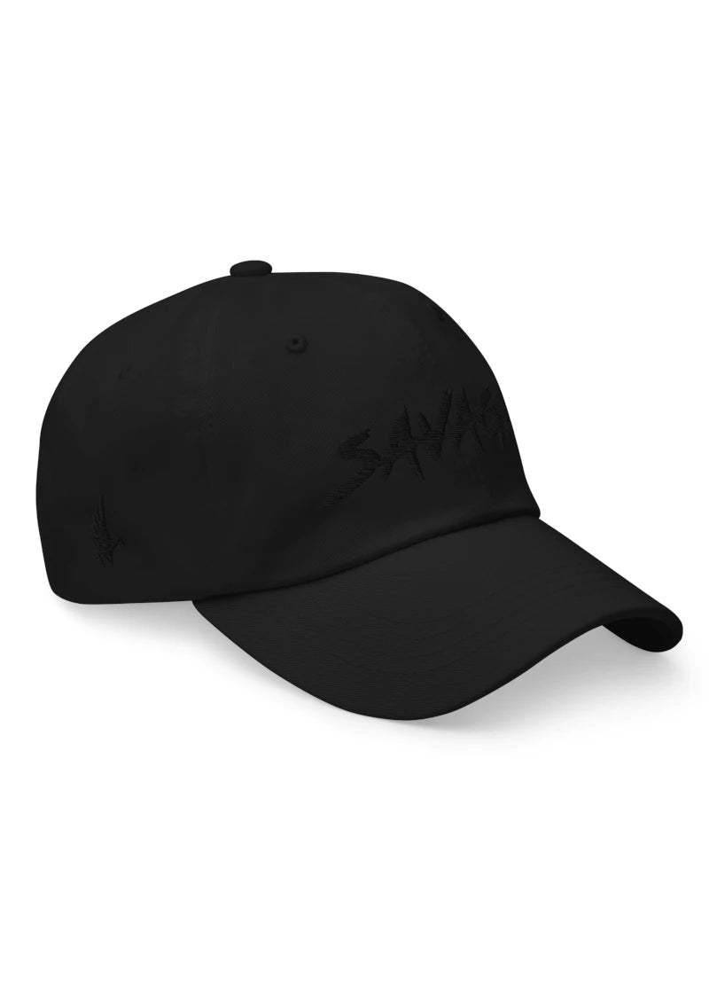 Loyalty Vibes Savage Dad Hat Black Out Adjustable Loyalty Vibes