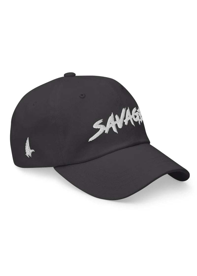 Loyalty Vibes Savage Dad Hat Charcoal Gray Adjustable Loyalty Vibes