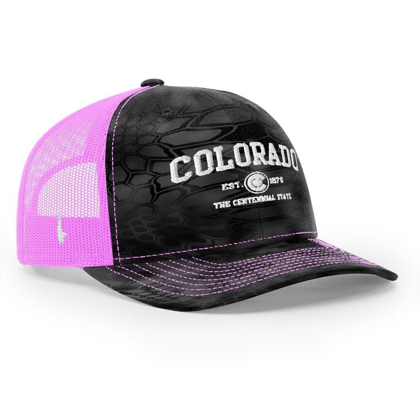 Loyalty Vibes Sportswear Colorado Trucker Hat Blush Breeze White OS Loyalty Vibes