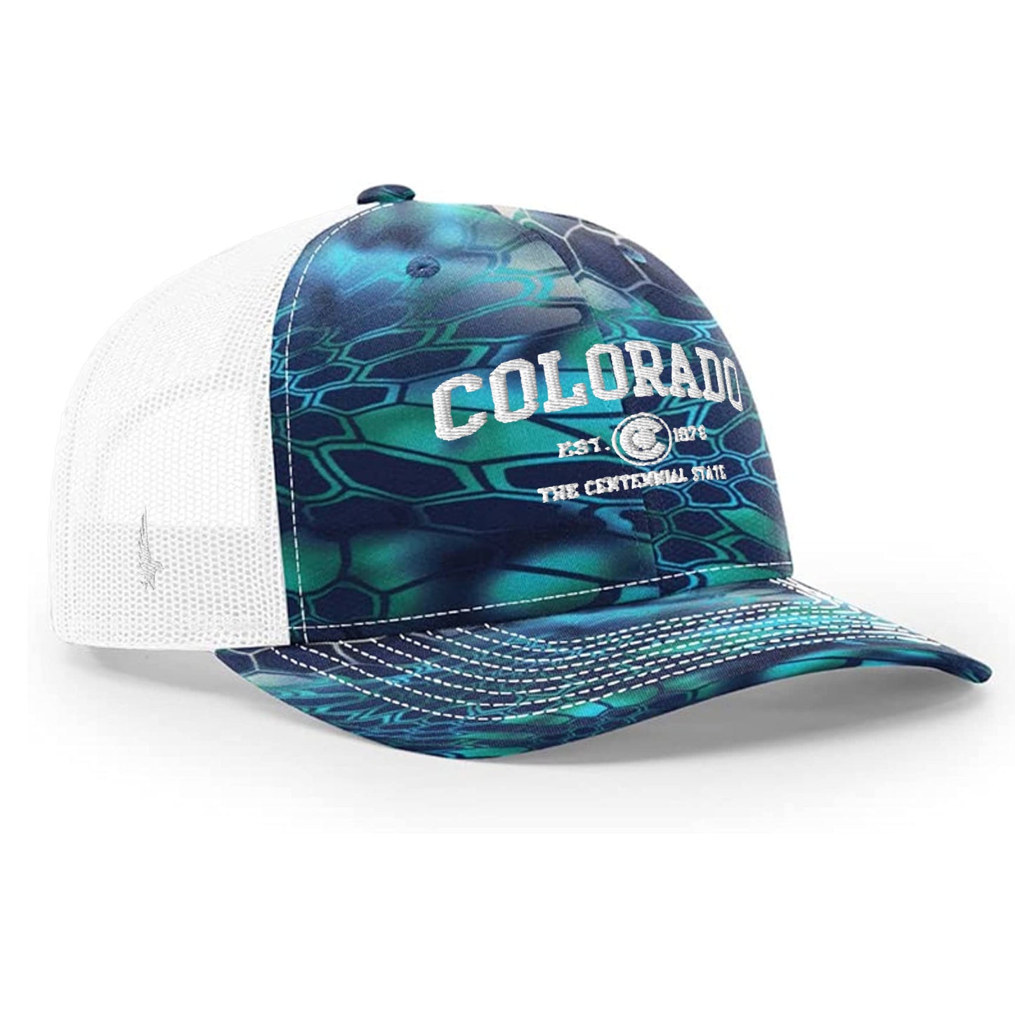 Loyalty Vibes Sportswear Colorado Trucker Hat Caribbean Breeze White OS Loyalty Vibes
