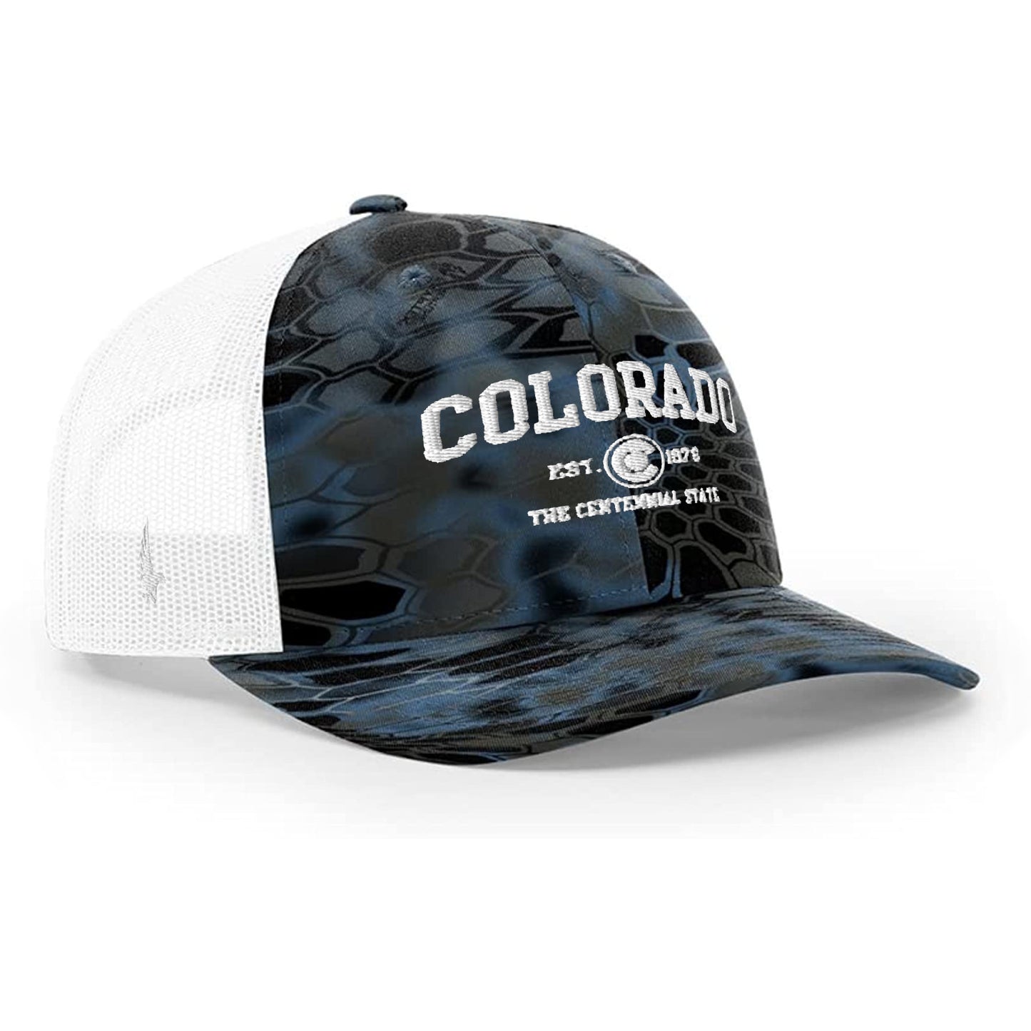 Loyalty Vibes Sportswear Colorado Trucker Hat Ocean Breeze White OS Loyalty Vibes